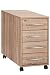 Produktbild MAJA-Möbel 1714 5525 Anstell-Rollcontainer, Sonoma-Eiche-Nachbildung, Abmessungen BxHxT: 43 x 75 x 80 cm