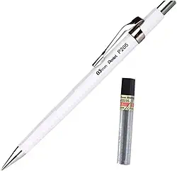 Lapiseira Sharp P200 Pentel 0.5mm Branca + Grafite