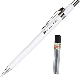 Pentel Lapiseira 0.5mm Branca + Grafite HB SM/P205-WM