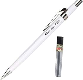 Pentel Lapiseira 0.5mm Branca + Grafite HB SM/P205-WM
