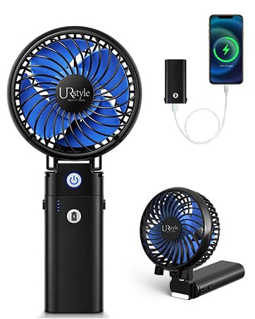 ハンディファン 携帯扇風機 強力 手持ち扇風機 静音 ハンディ扇風機小型 USB扇風機 Type-C 最大35時間動作 6段階風量調節 折りたたみ 手持ち クリ