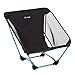Helinox Ground Chair | Robuster, ultraleichter, Faltbarer, tragbarer Stuhl für Camping, Rucksack-, Wander- und Motorradtouren (Black)