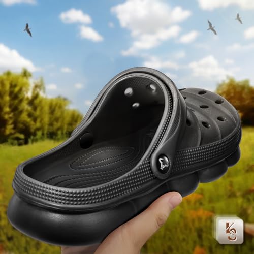 KEMISANT Men Clogs, Unisex Slip-on Yard Garden Shoes Mules Cleaner Shoes House Work Cushioned Supportive2