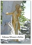 Design exclusif Aimant de réfrigérateur Statue, Johann Strauss