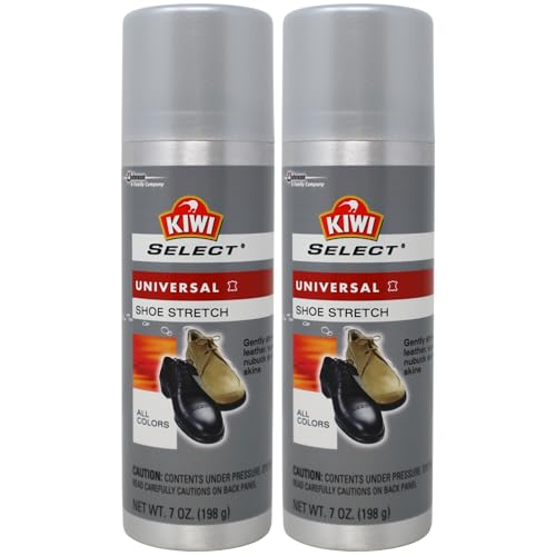 KIWI Select Universal Stretch Spray for leather suede Nu-buck and reptile skins Shoes and Gloves All Colors 7 oz (Pack of 2)