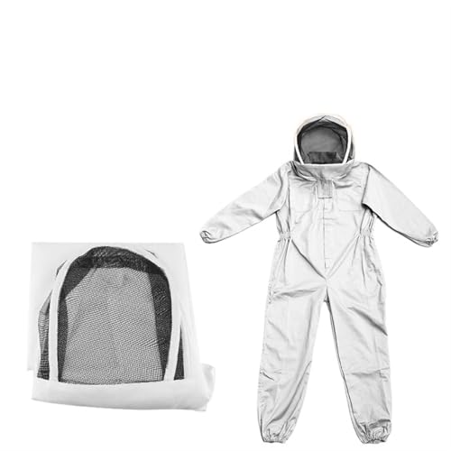 Ropa de apicultura cuerpo completo talla L con velo y sombrero de protección