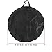 Yosoo Health Gear Mountain Wheel Bag, Wheel Carry Bag, Wheel Storage Bike, Black Nylon Wheel Carrying Bag Suit for Mountain Road Front and Rear Wheels 27.5 and 29