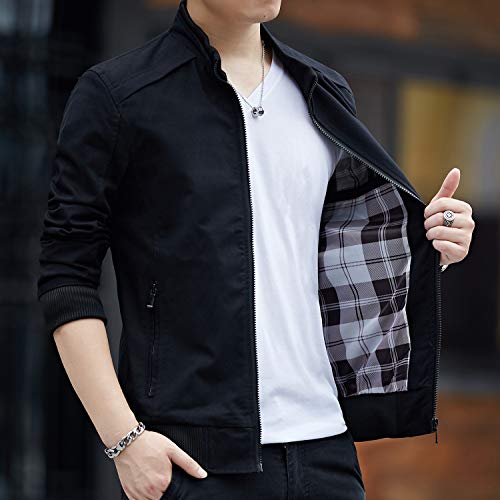 Mens Casual Windbreaker Outerwear Cotton Lightweight Jackets3