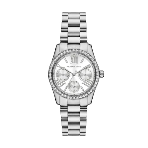 Michael Kors Lexington Women's 34MM Silver-Tone Stainless Steel Watch, MK4979