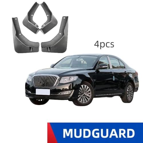 Guardabarros para Hongqi H7 2018 de 4 piezas resistentes a las salpicaduras 2