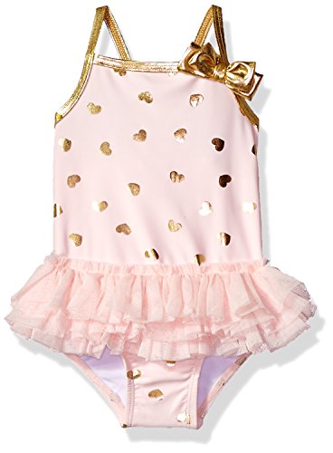 Little Me Girls' One Piece Ruffle Swimsuit