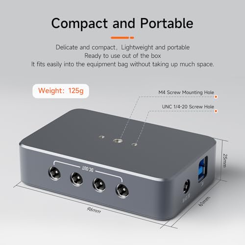 Image of SVBONY SV241 Pro Telescope Power Management Box and Telescope Power Hub Adapter, Hub Remote Control for Astronomy Equipment, Power Adapter with Dovetail Base for Astrophotography