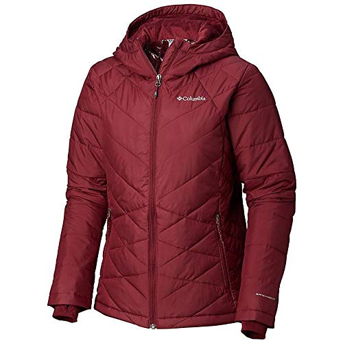 Image of Columbia Women's Omni-Heat Reflective Heavenly Hooded Hiking & Trekking Down Standard Length Jacket