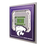 YouTheFan NCAA Kansas State Wildcats 3D Stadium Series Wall Art