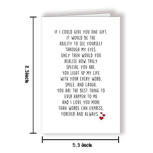 Romantic Love Card For Him Her, Sweet Valentine's Day Card For Gf Bf, Special Anniversary Greeting Card #TOP1