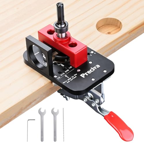 35mm Scharnier Bohrschablone Preciva verdeckte Türscharniervorrichtung Haushaltswerkzeuge verdeckte Türinstallation Bohrhilfe Bohrlochstanze für Holzbearbeitung Heimwerken Handwerk