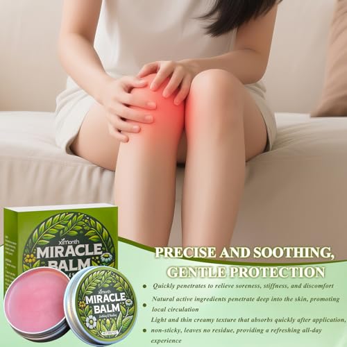 Miracle Balm,Kräuterbalsam,Natural Ingredients Miracle Balsam,Beruhigende Gelenkcreme für Körperteile wie Rücken, Hände, Füße, Relaxed and Comfortable