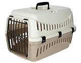 KERBL PET Box de Transport Expédition pour Chiens 45 X 30 X 30 cm Crème/Taupe