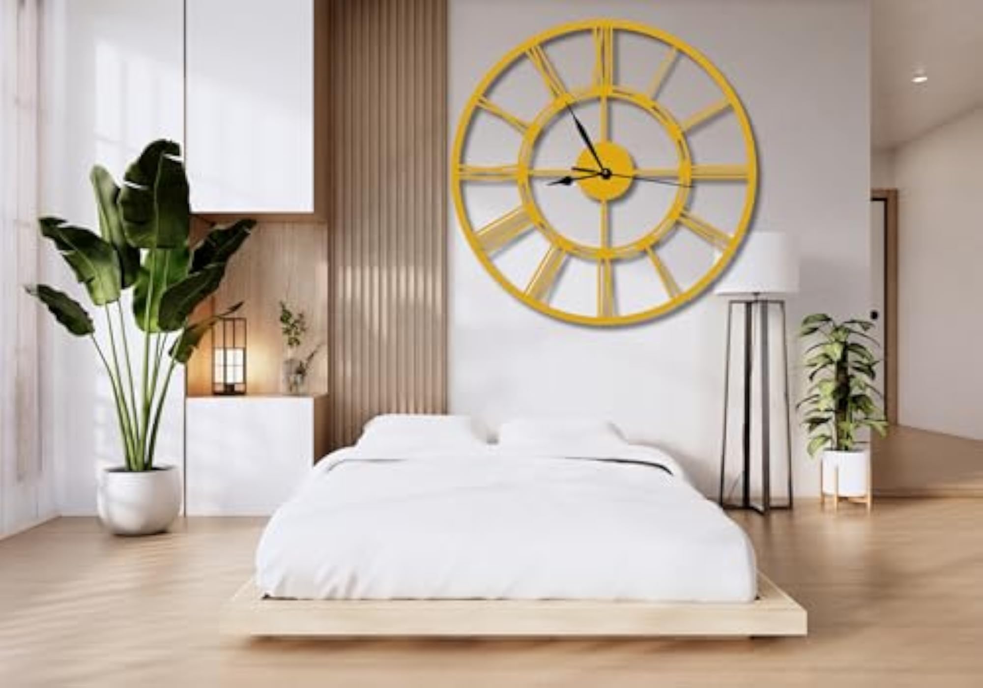 Stylish Metallic Wall Clock for Home and Office Decor