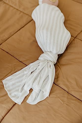 Image of Copper Pearl Swaddle Blankets for Newborns | Soft Stretchy Receiving Blankets for Boys and Girls | Large 46 x 46 Inch Baby Blankets | Lightweight and Breathable Swaddles | Coastal