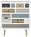 AC Design Furniture Muebles de Diseño Cómoda Suwen Cajones Multicolores, Patas de...