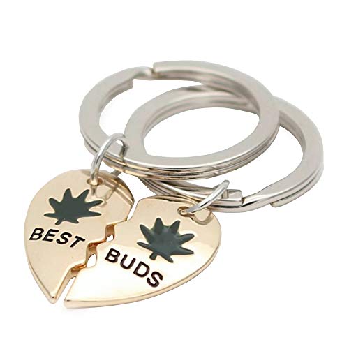 The High Culture Custom Pot Broken Heart BFF Best Friends Keychain Set 2pc