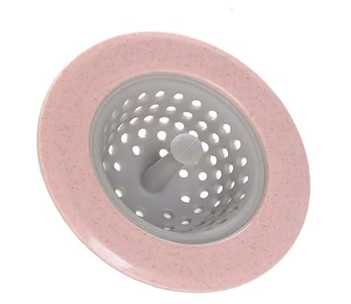 Pink Sewer Plug Floor Drain Cover,Pumps and Plumbing Equipment，Home Kitchen Sink Sewer Round Filter Basket Floor Drain Stopper Strainer Tool, Kitchen Drains and Strainers, Pumps and Plumbing Equipment