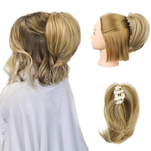 REECHO �|�j�[�e�[���G�N�X�e���V�����A17.8 cm �~�j�N���[�N���b�v �|�j�[�e�[�� �w�A �G�N�X�e���V���� �V���[�g �i�`������ �X�g���[�g �E�F�[�r�[ ���G�ȃo���w�A �s�[�X �����p (�_�[�N�u�����h�A�n�C���C�g�A8�C���` - �X�g���[�g)