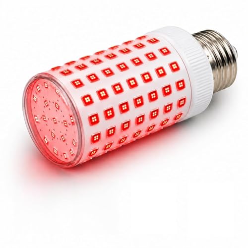 SANVAL Luz Roja Nocturna Melatonina E27 - Bombillas Led E27 Luz Calida - Bombilla Led para Dormir - Tecnología Flicker Free + 0% Luz Azul - Mejora del Ritmo de Descanso e Ideal para Leer.