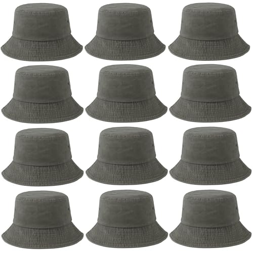 12 Gorras estilo Bucket vintage para mujer y hombre miniatura 1