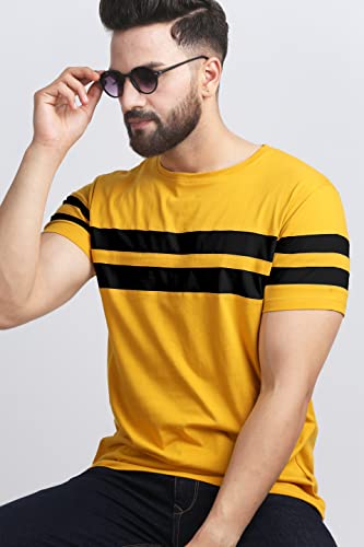 Image of AUSK T-Shirt for Mens Double Stripes on Chest