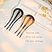 minihope French Hair Forks Tortoise Shell W Shape Updo Hair Pins Clips for Thin Thick Hair, 3.5 inch Classic 3 Prong Bun Hair Sticks Chignon Women Vintage Hairstyle Accessories, 4 Count.
