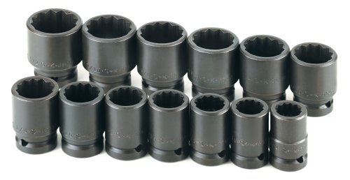 SK Hand Tool 35413 Impact Standard Socket Set SAE 3/4-Inch Drive, 13-Piece