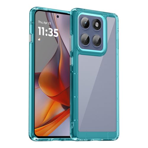 motorola edge 60s pro/edge 60s pro �o���p�[�P�[�X TPU+PC�f�� �����x�̍���PC�w�� �ϏՌ� �_�炩��TPU�o���p�[ �ɔ� �y�� ���E�ȒP ���ϖh�~ �X�g���b�v���t�� �����h�~ �yLitBrian�z70 (�N���A�u��
