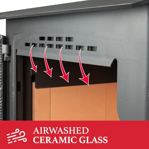 Ashley Hearth AW2520E-P 2,500 Sq. Ft. EPA Certified Pedestal Wood Burning Stove - Thumbnail 6