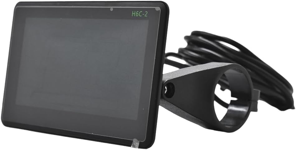 Fwefydwe H6C-2 E-Bikeメーター LCDディスプレイ電動スクータースピードメーターダッシュボードUART 24V-