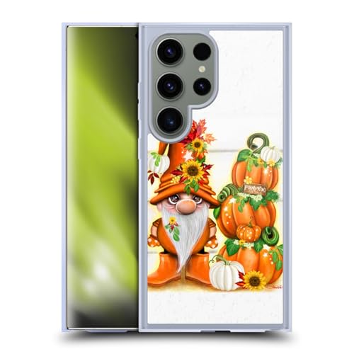 Coque en Gel Samsung Galaxy S24 Ultra Motif Gnome Citrouilles