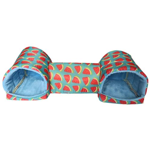Tunnel de lapin – Polyester doux lavable, tube de jeu 20,07 x 6,69 x 5,90 pouces, enclos interactif pour petits animaux avec dessus en peluche | Maison de...