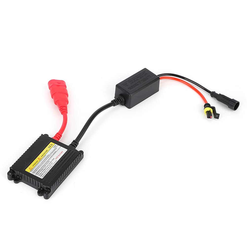 Balasto de luz de xenón, balasto de luz, 35w para lámpara de luz de xenón Estabilizador de balasto para bloque de unidad de encendido de xenón Accesorios universales para automóviles Aleación de alumi