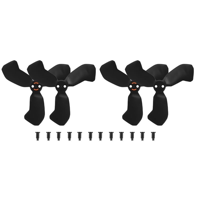 4 pales d'hélice 2217S pour Drone Neo 2 avec attaches noires
