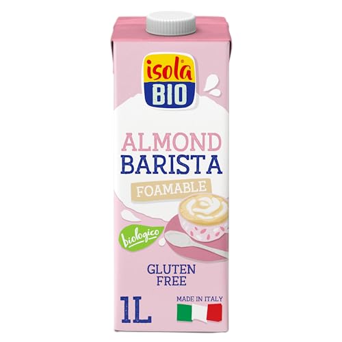 Pack de 6 Unidades de 1 L de Bebida Ecológica Vegetal Almendras - Libre de Gluten - Apto para Veganos - Ideal para Tomar Sola, con Café o en Batidos