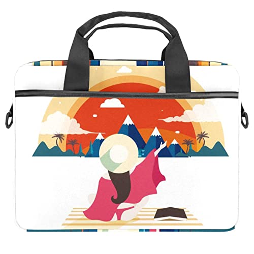 Sac à bandoulière ordinateur portable 13 14 pouces Beach Bum pour le bureau et les cours
