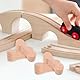 Toyvian 16 Stück Hundeknochen Gleisverbinder Wooden Train Track ZubehöR Holzschienen VerbindungsstüCke Eisenbahngleise Kompatibel für Kinder DIY Spielzeug Kreative Gleisgestaltung ZubehöR