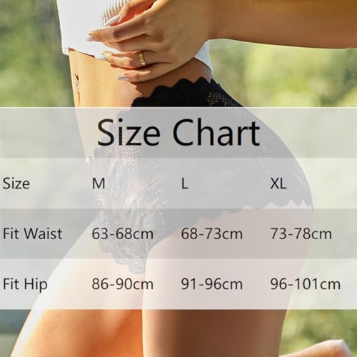 HAGOT 6PCS Women Lace Panties, Lace Sexy Underwear for Women, Hipster Panties, Ultra Thin Boxer Briefs, XL - Image 5