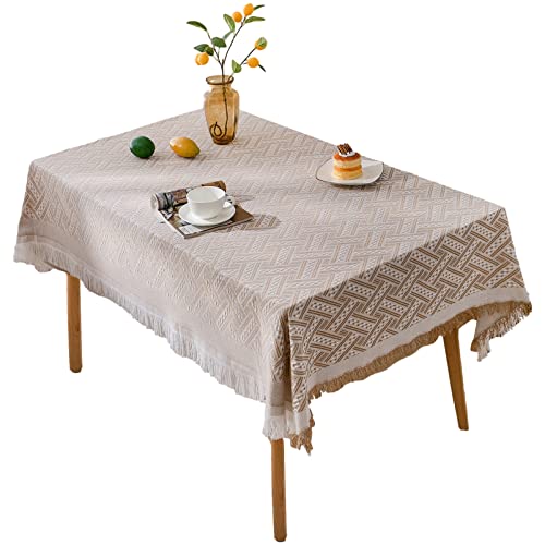 Coffee (T Graphic) cotton linen tassel tablecloth color option