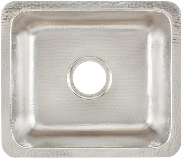 Thompson Traders – Rivera Dual Mount Bar Sink, 17 x 15 in, Burnished Nickel