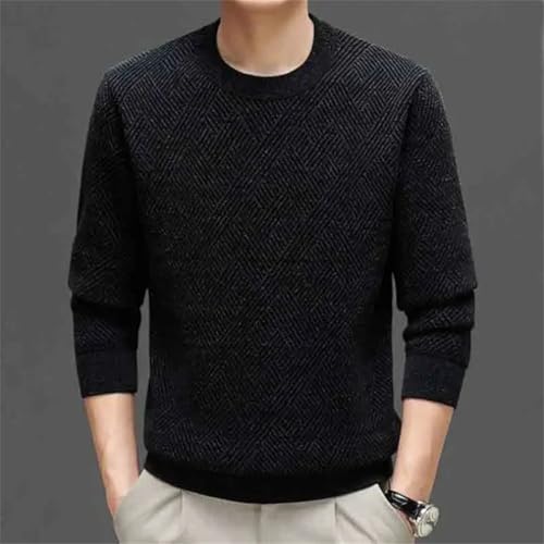 Winter Men Fleece Thicken Warm Sweater Fashion Casual Versatile Male Clothes Long Sleeve Basic Warm Knit Pullovers3
