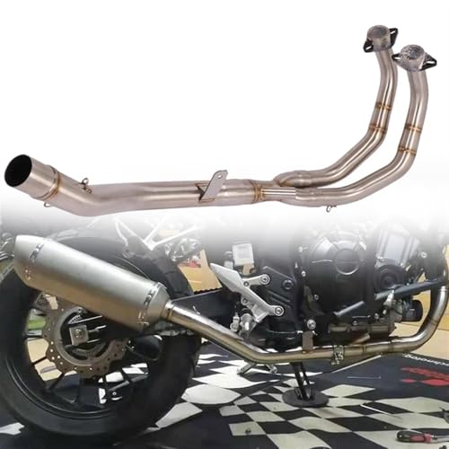Tube de raccordement avant tuyau d'échappement moto acier inoxydable CB500F 2013-2019