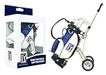 PGA TOUR Golf Gifts for Men - Desktop Golf Bag Shaped Pen Holder with Multicoloured Pen Set - Includes 3 Golf Club Shaped Pens: Blue, Red, Black - Ideal Golf Gifts for Office