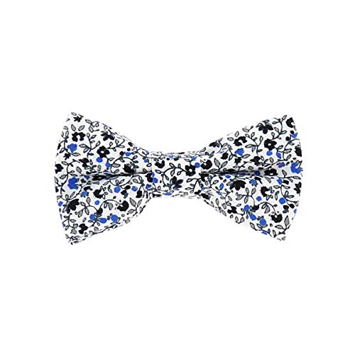 Noeud Papillon Garçon Liberty Bleu - Noeud Papillon Enfant Fleuri - Mariage champetre à Fleurs - Garcon d'honneur cérémonie Bapteme thème Floral Cover